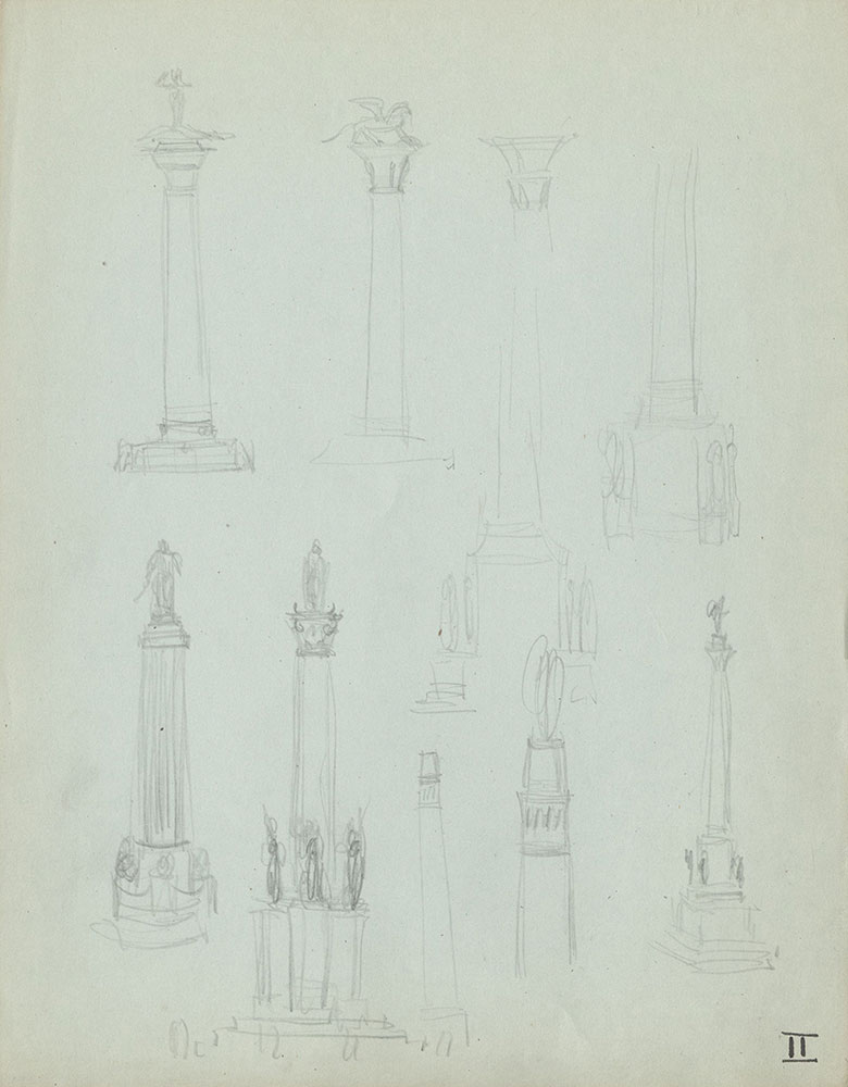 Milhous Sketch - Column Designs