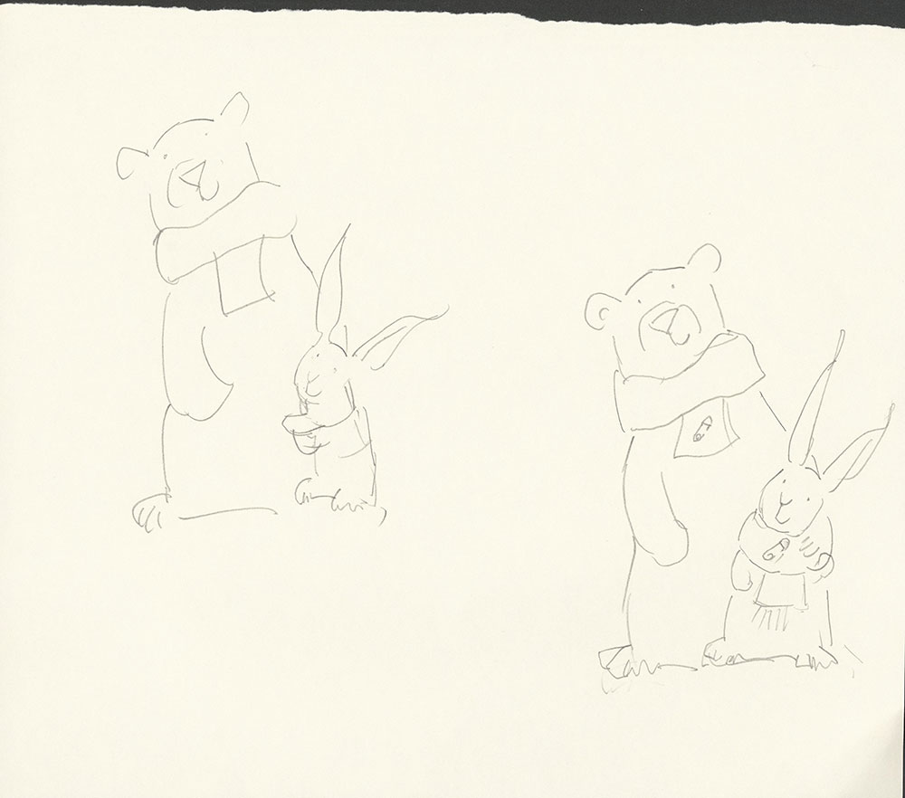 Beatrice and Bear for #KidLitSafetyPins - Sketch #1