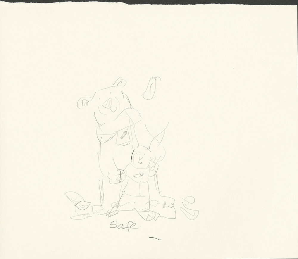 Beatrice and Bear for #KidLitSafetyPins - Sketch #2