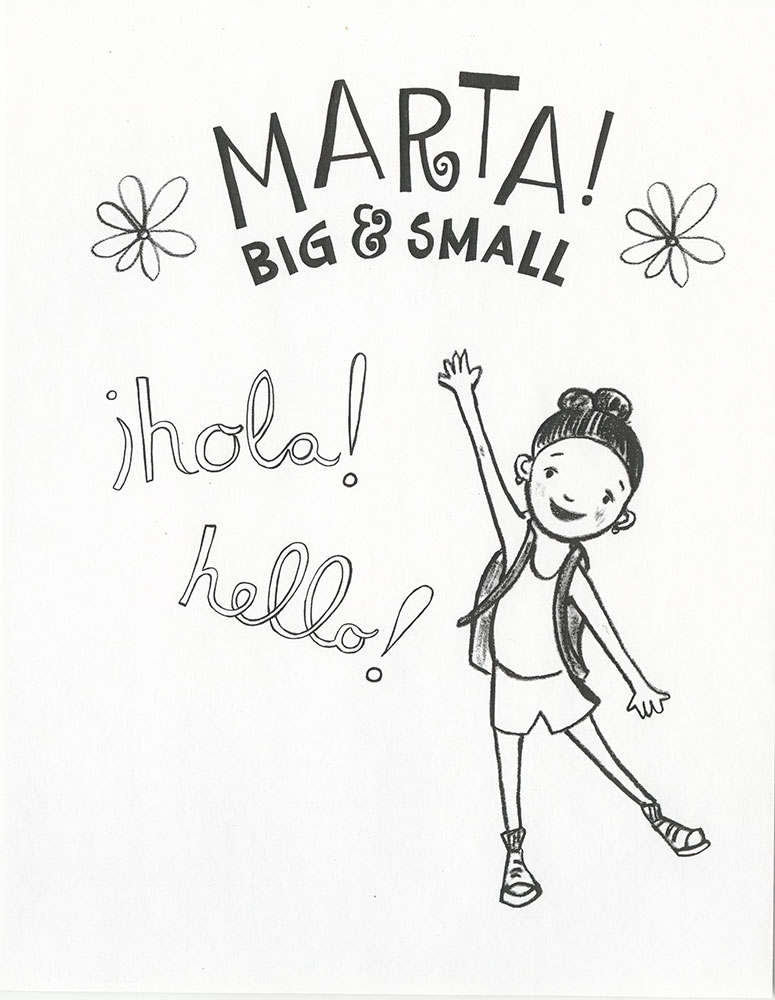 Marta! Big & Small - Coloring page (1)