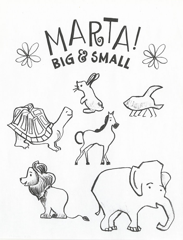 Marta! Big & Small - Coloring Page (2)