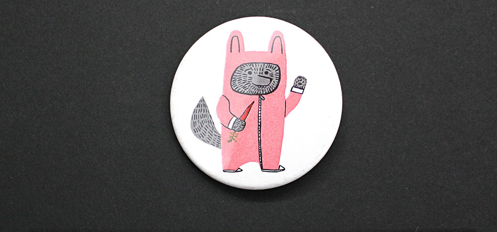 OHora - Wolfie the Bunny Pin