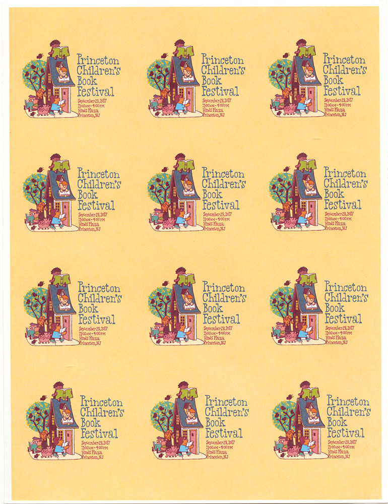 Princeton Children's Book Festival, 2017 - Sticker Sheet