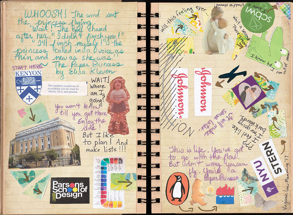 SCBWI Eastern Pennsylvania Traveling Sketchbook - Page 4 and Page 5