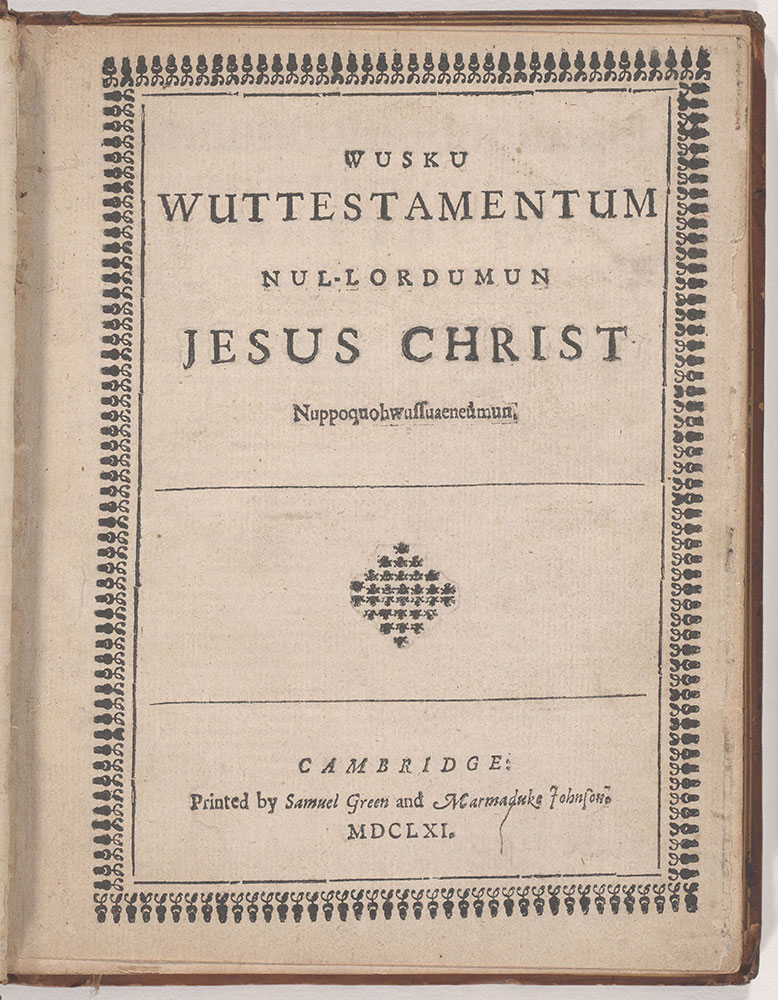 Wusku Wuttestamentum Nul-Lordumun Jesus Christ nuppoquohwussuaeneumun