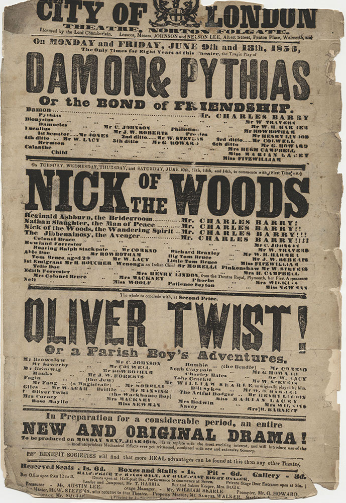 Oliver Twist Play Bill