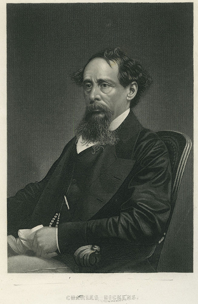 Charles Dickens - Engraving from 1865 Photograph