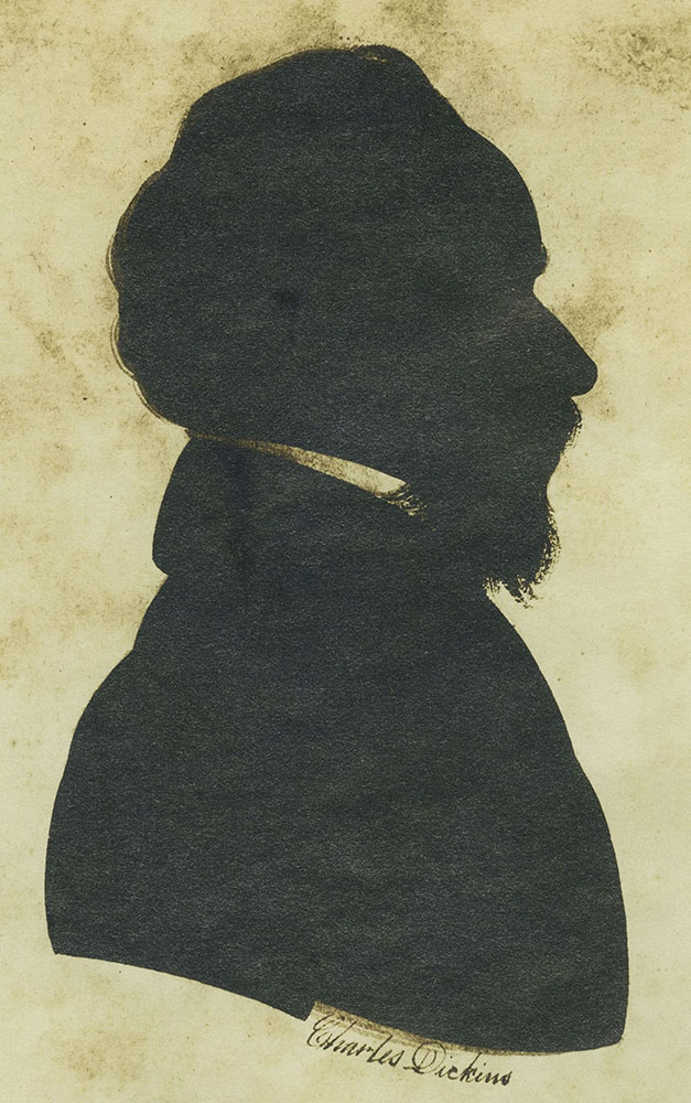 Charles Dickens - Silhouette Portrait