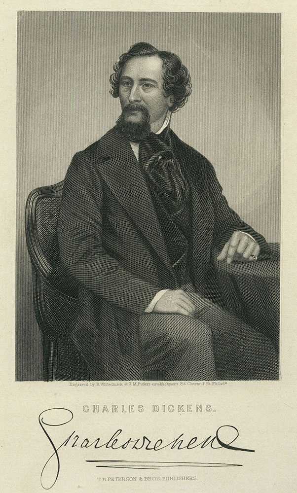 Charles Dickens - Portrait after Photograph by Mayall