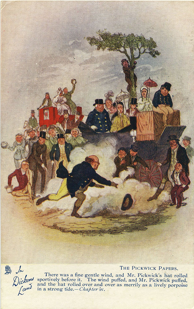 In Dickens Land - The Pickwick Papers Postcard