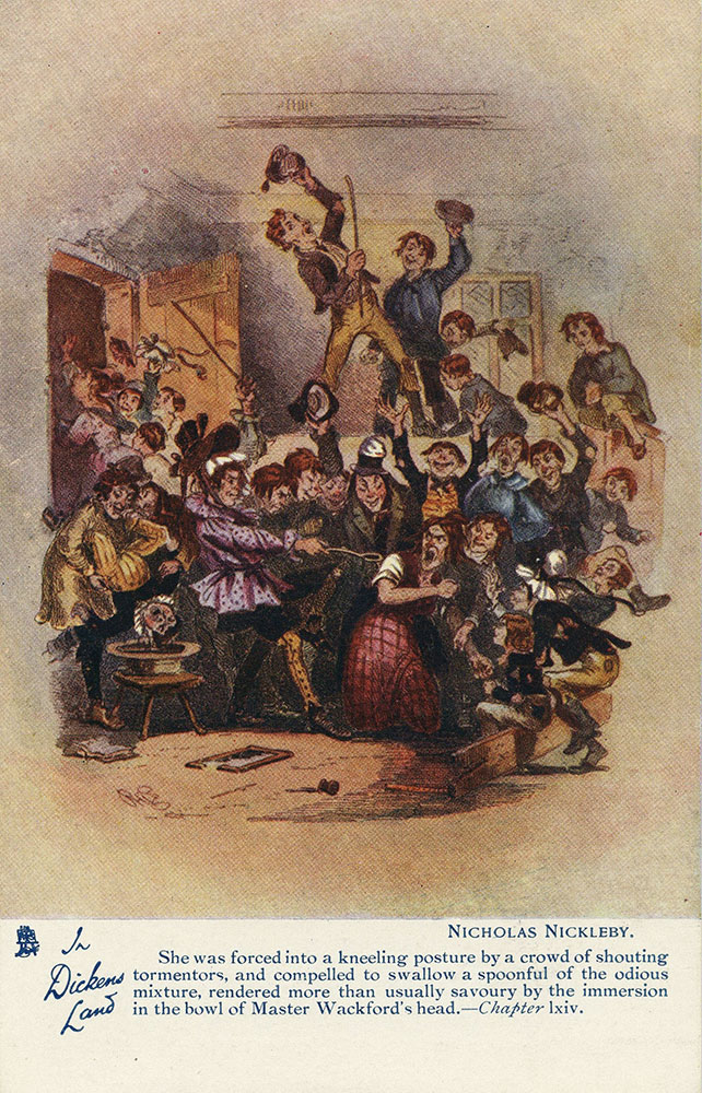 In Dickens Land - Nicholas Nickleby Postcard