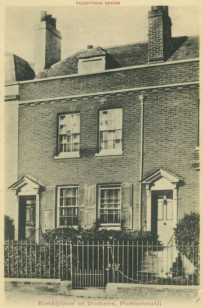 Birthplace of Dickens Postcard