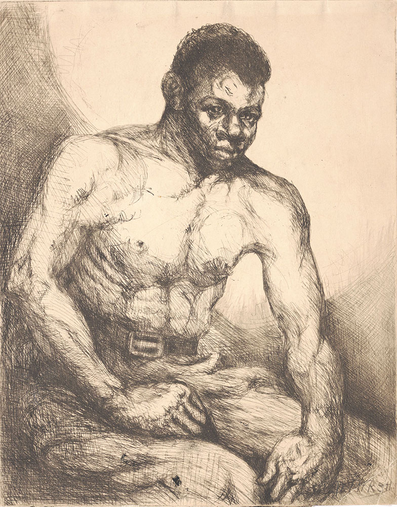 Untitled [Male Model, Seated]