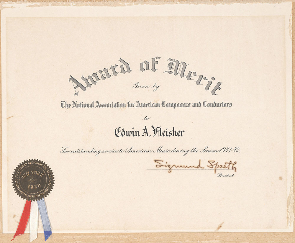 Award of Merit, NAACC
