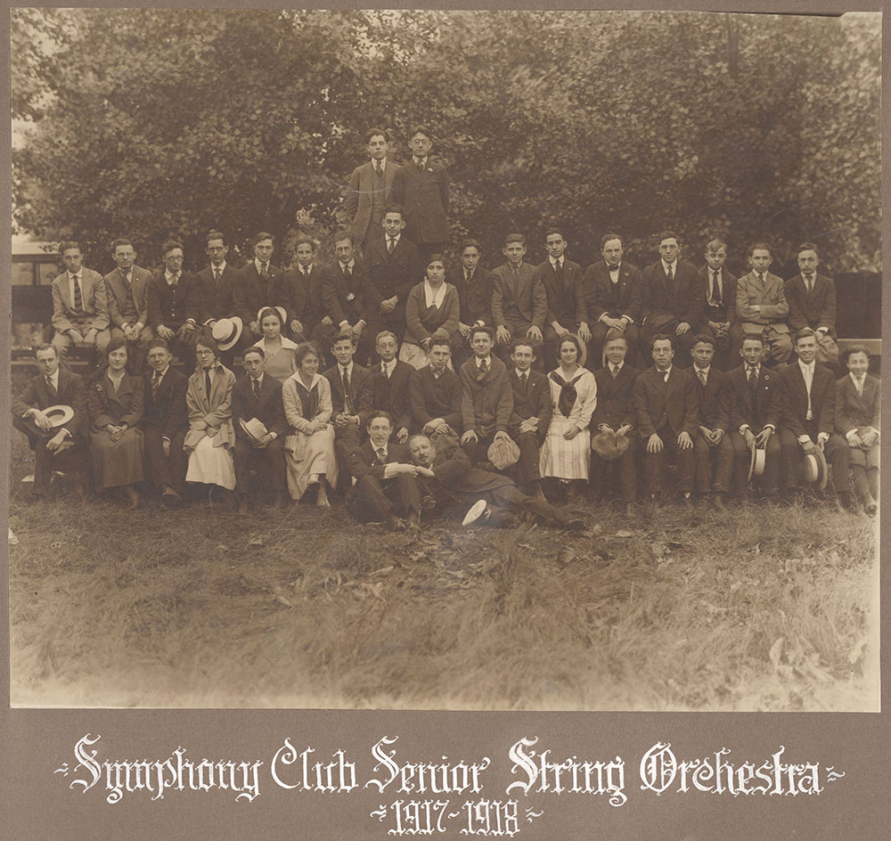Symphony Club Senior String Orchestra 1917-1918