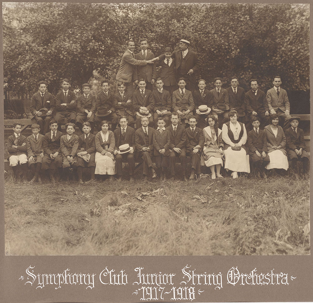 Symphony Club Junior String Orchestra 1917-1918