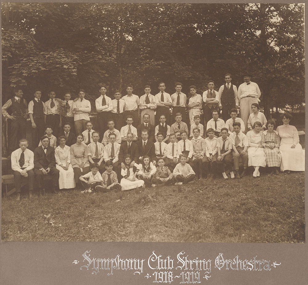 Symphony Club String Orchestra 1918-1919