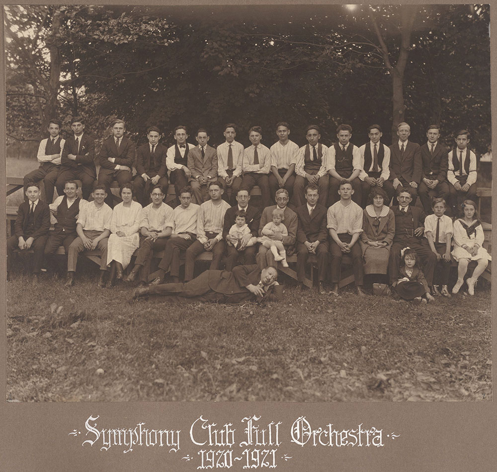 Symphony Club Full Orchestra 1920-1921