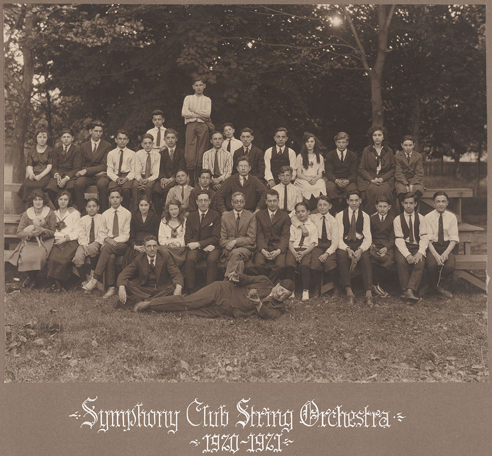 Symphony Club String Orchestra 1920-1921
