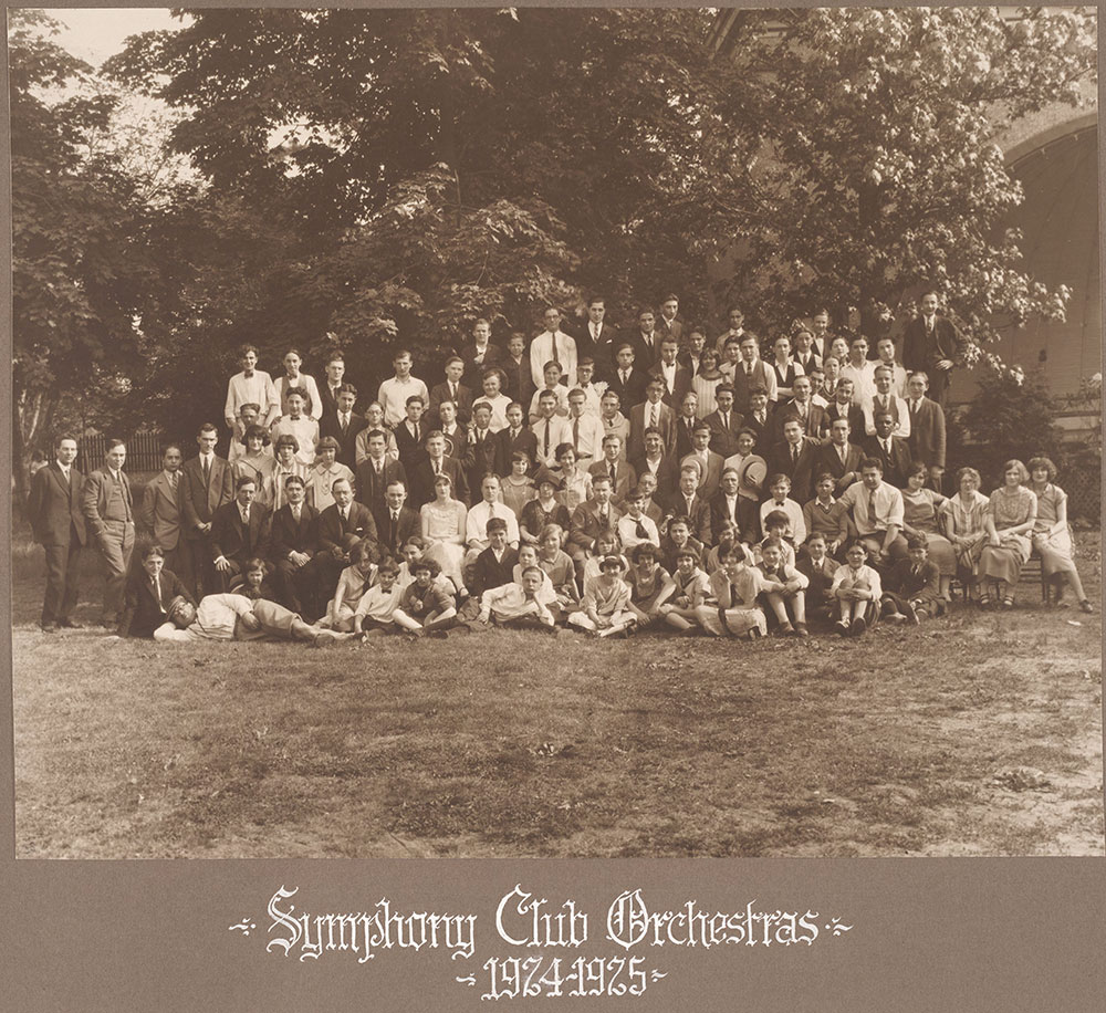 Symphony Club Orchestras 1924-1925