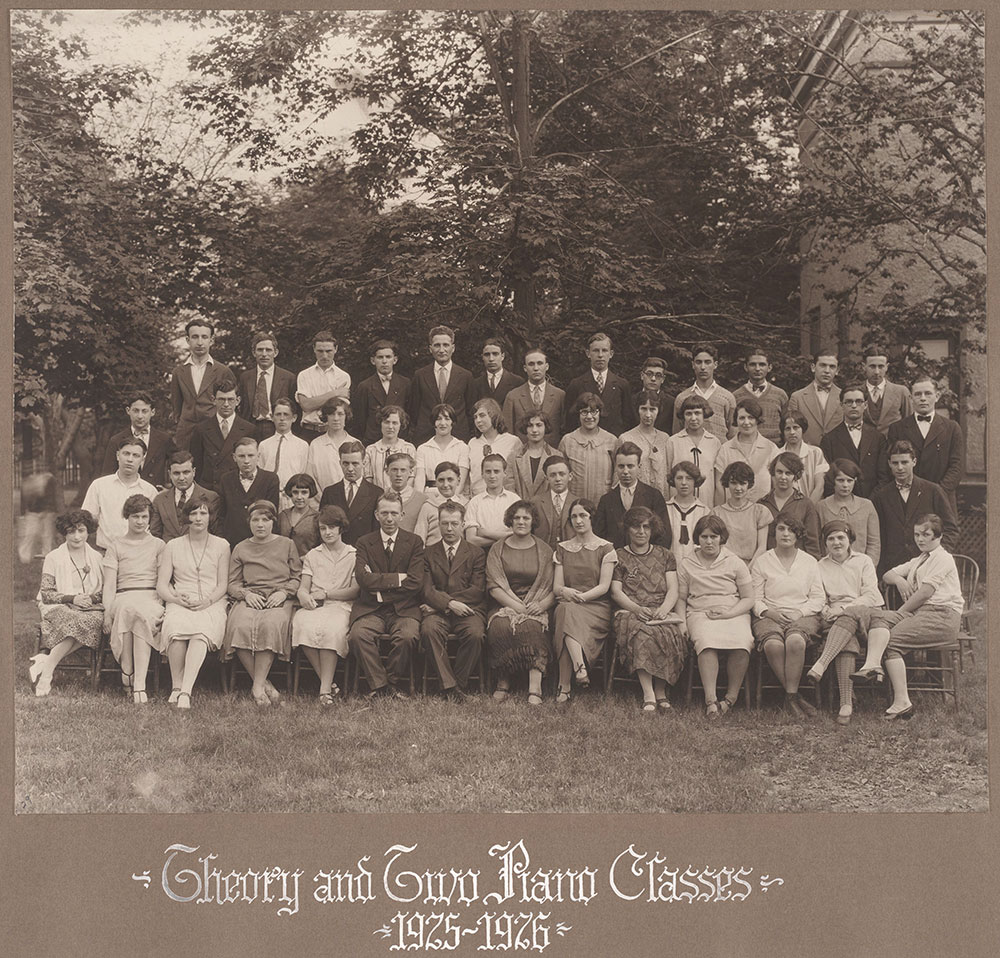Theory and Two Piano Classes 1925-1926