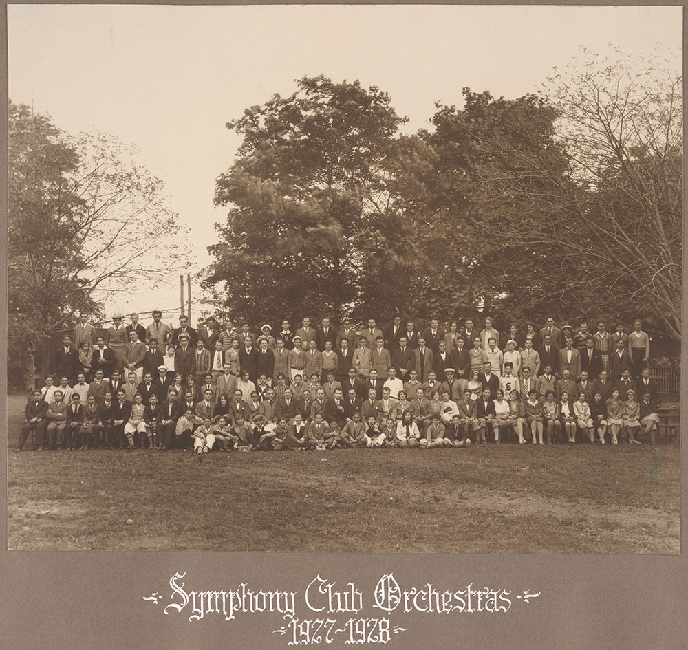 Symphony Club Orchestras 1927-1928