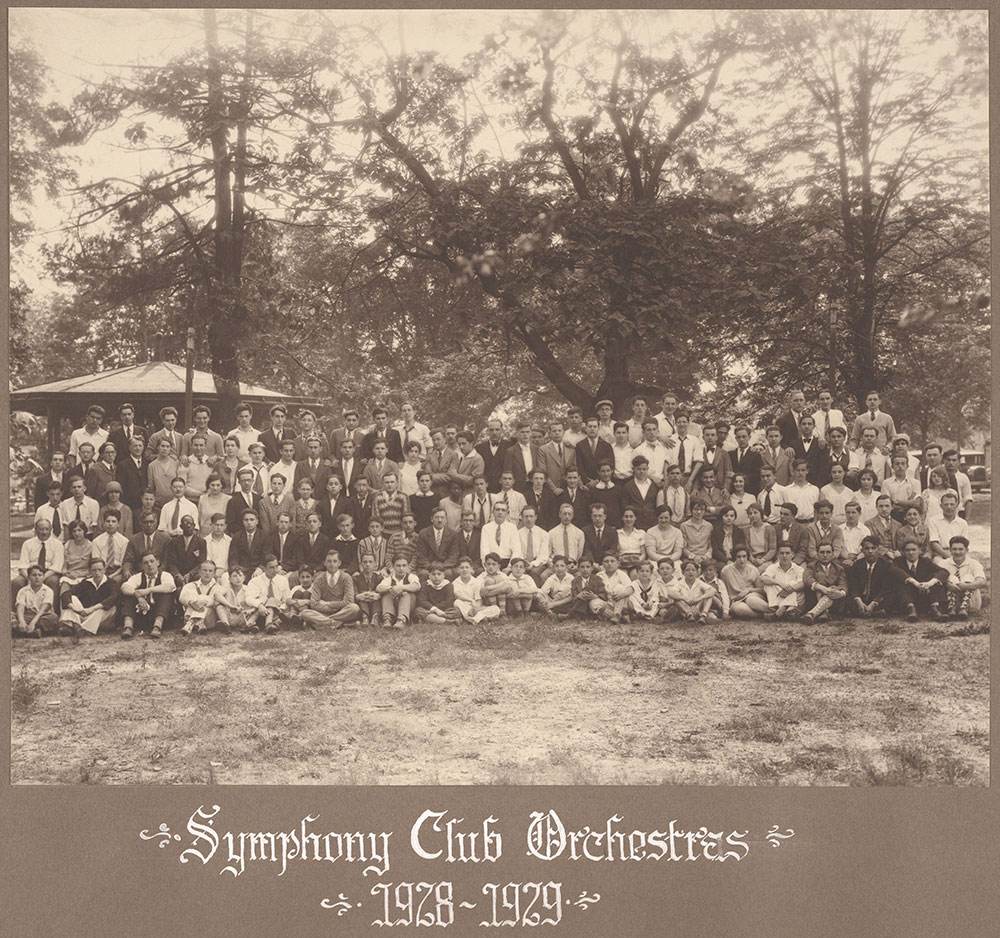 Symphony Club Orchestras 1928-1929