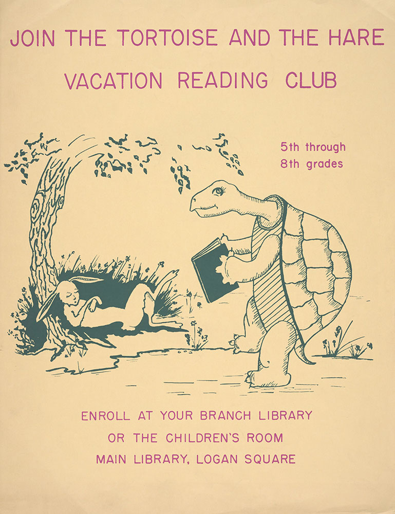 Undated - Join the Tortoise and the Hare Vacation Reading Club - Poster