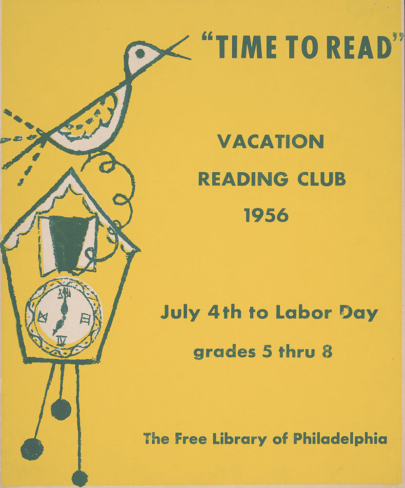1956 - Vacation Reading Club - Time to Read - Poster