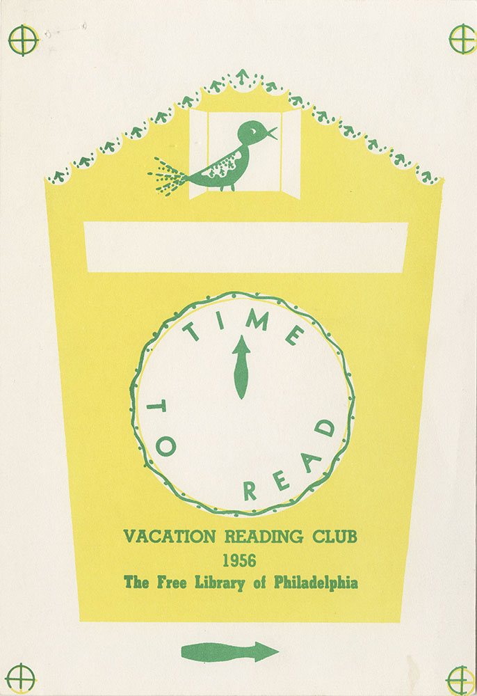 1956 - Vacation Reading Club - Time to Read - Clock