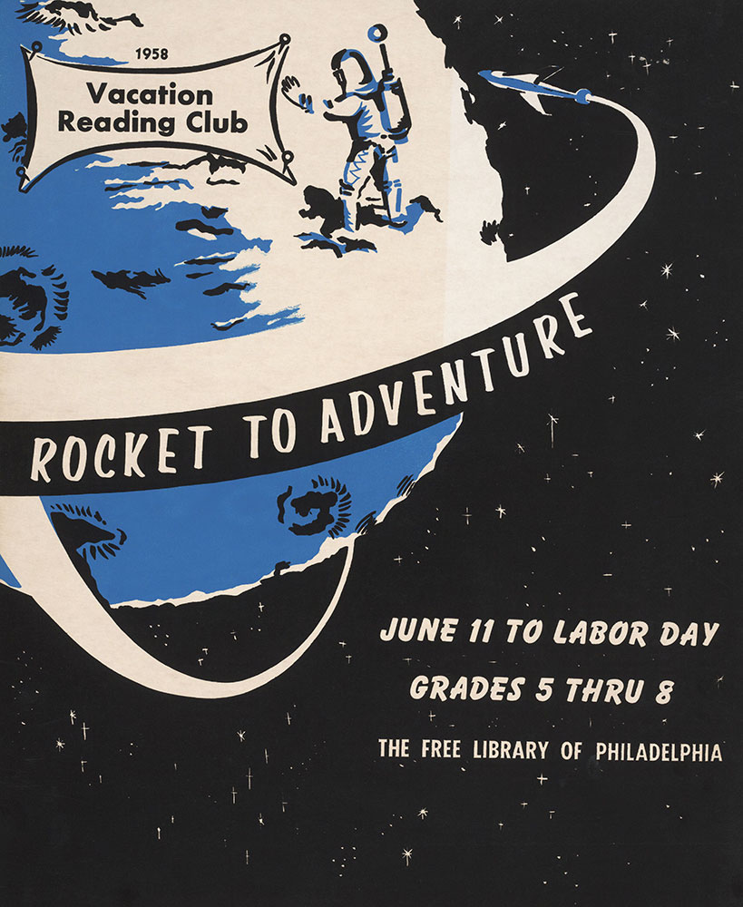 1958 - Vacation Reading Club - Rocket to Adventure - Poster