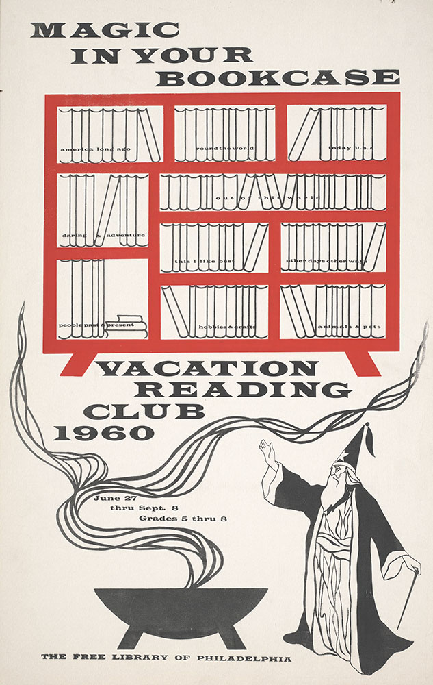 1960 - Vacation Reading Club - Magic in Your Bookcase - Poster