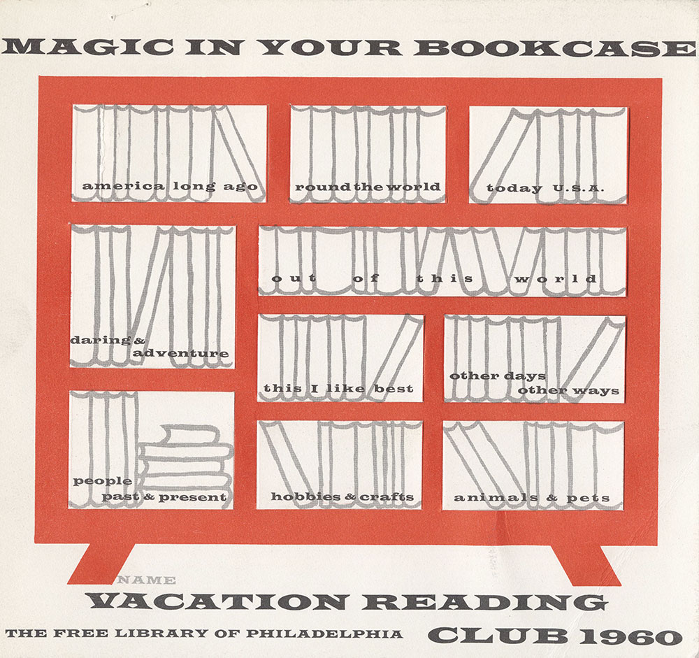 1960 - Vacation Reading Club - Magic in Your Bookcase - Card