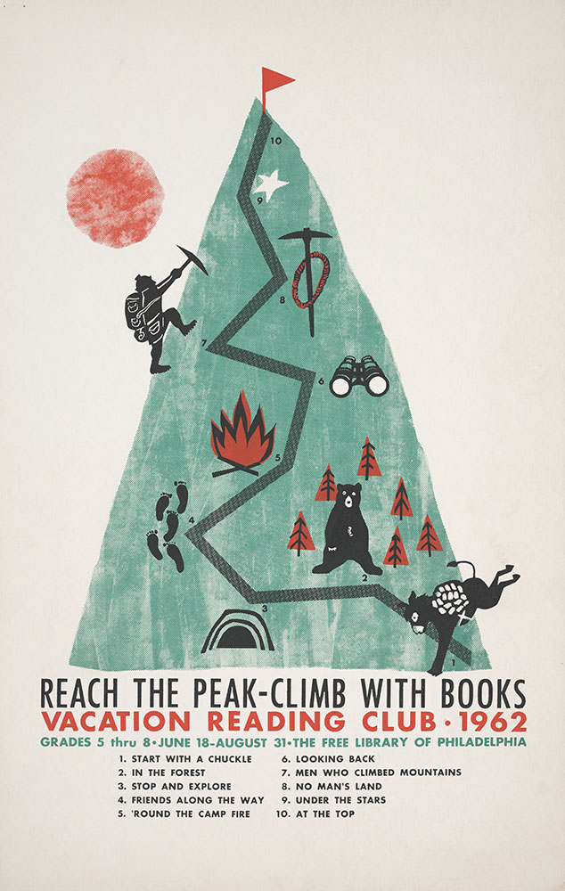 1962 - Vacation Reading Club - Reach the Peak - Poster