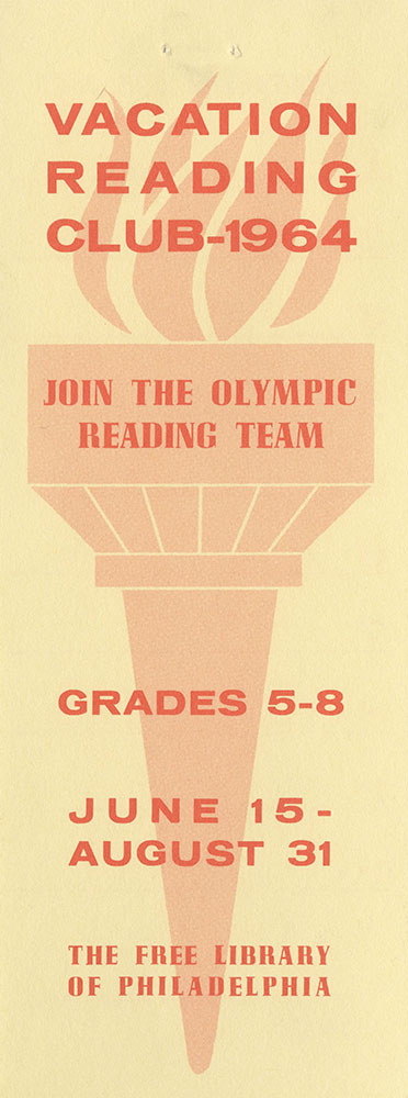 1964 - Vacation Reading Club - Join the Olympic Reading Team - Bookmark - recto
