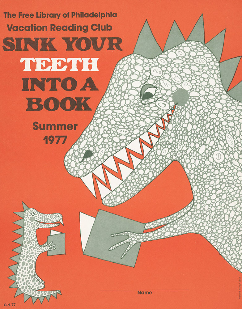 1977 - Vacation Reading Club - Sink Your Teeth Into a Book - Poster