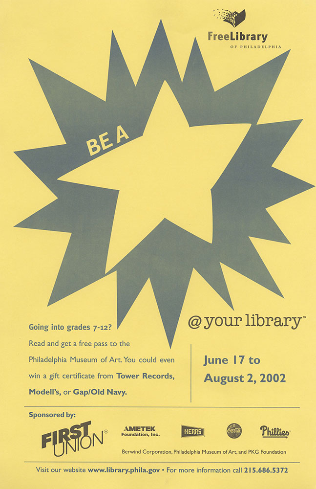 2002 - Be A Star At Your Library - Poster