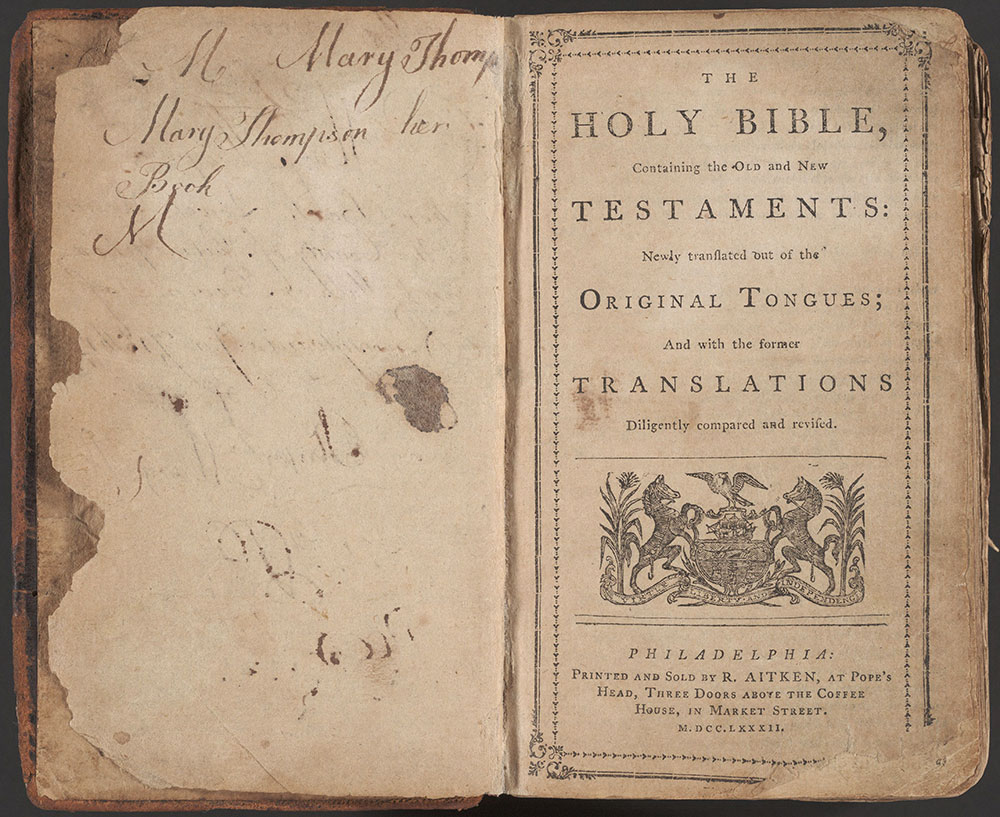 The Holy Bible, containing the Old and New Testaments: Newly translated out of the original tongues; and with the former translations diligently compared and revised ...