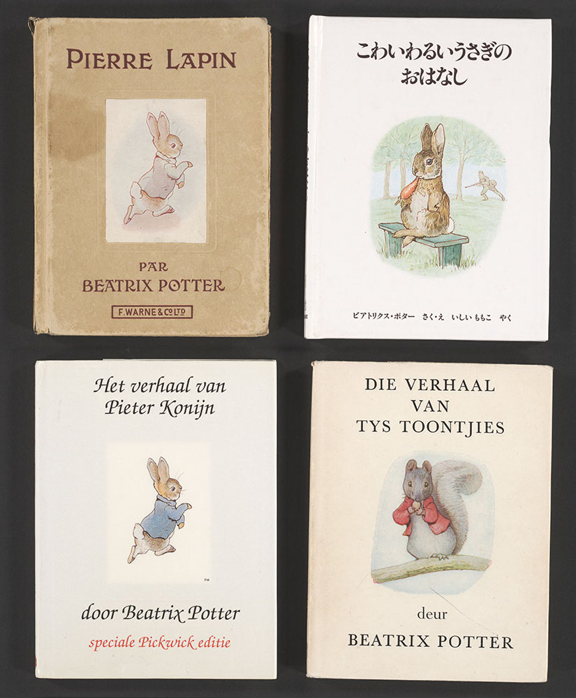 A Collection of Four Beatrix Potter Books In Four Languages