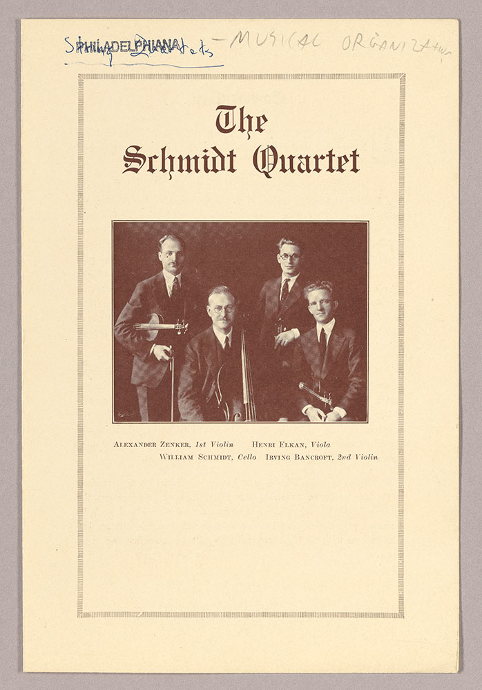 The Schmidt Quartet (leaflet)