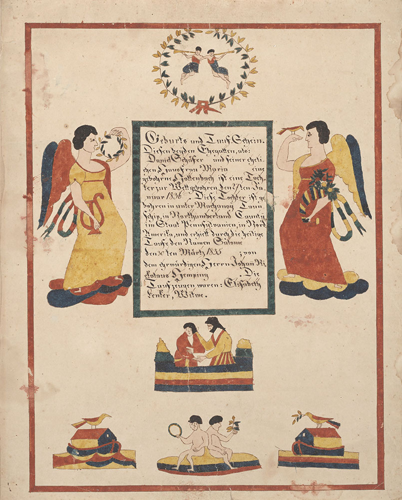 Birth and Baptismal Certificate (Geburts und Taufschein) for Salome Schäfer
