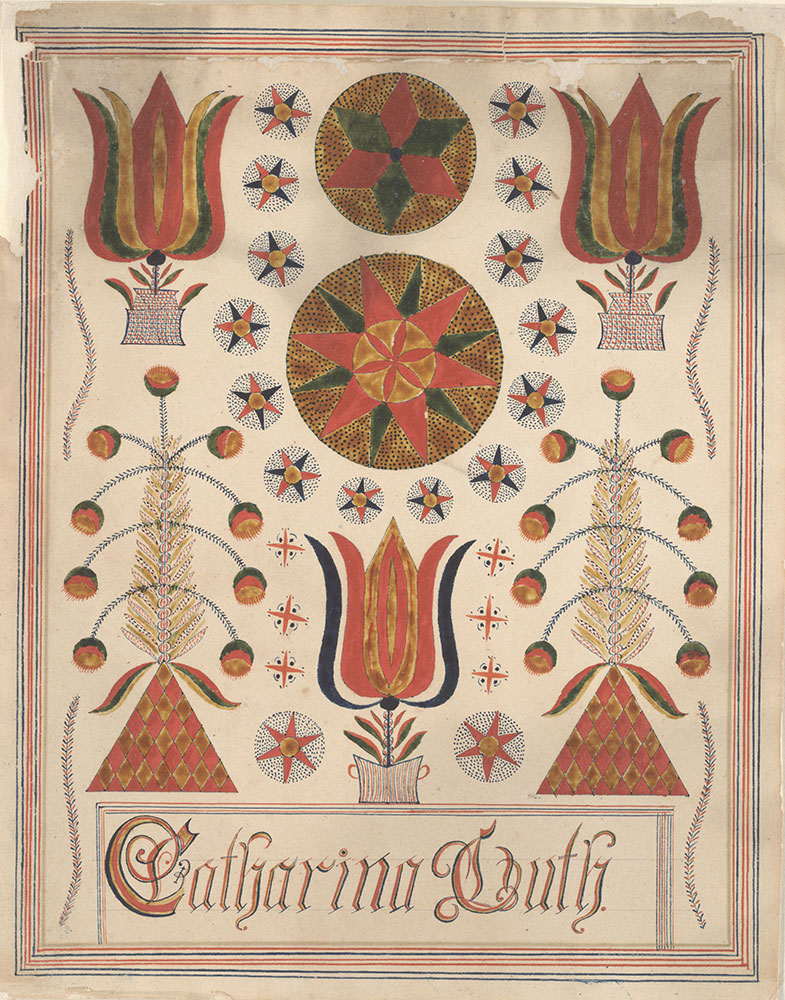 Bookplate (Bücherzeichen) for Catharina Guth
