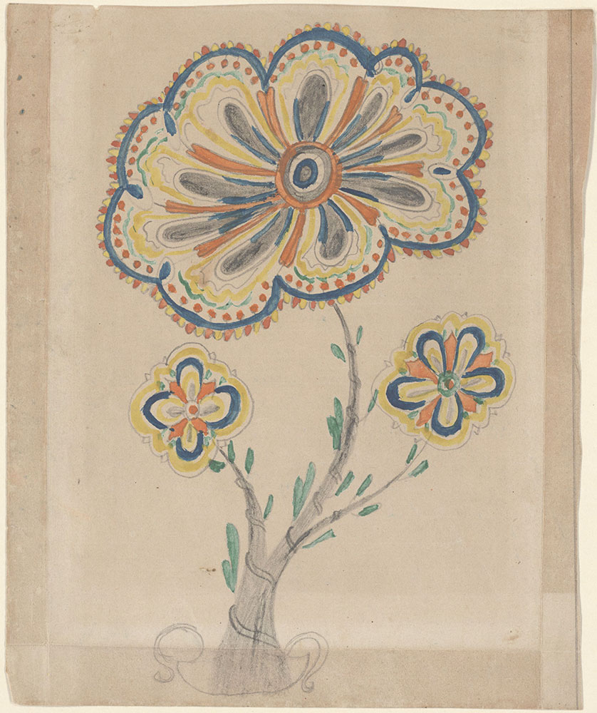 Drawing (Three-stemmed Flower)
