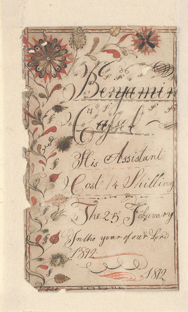 Bookplate (Bücherzeichen) for Benjamin Cassel