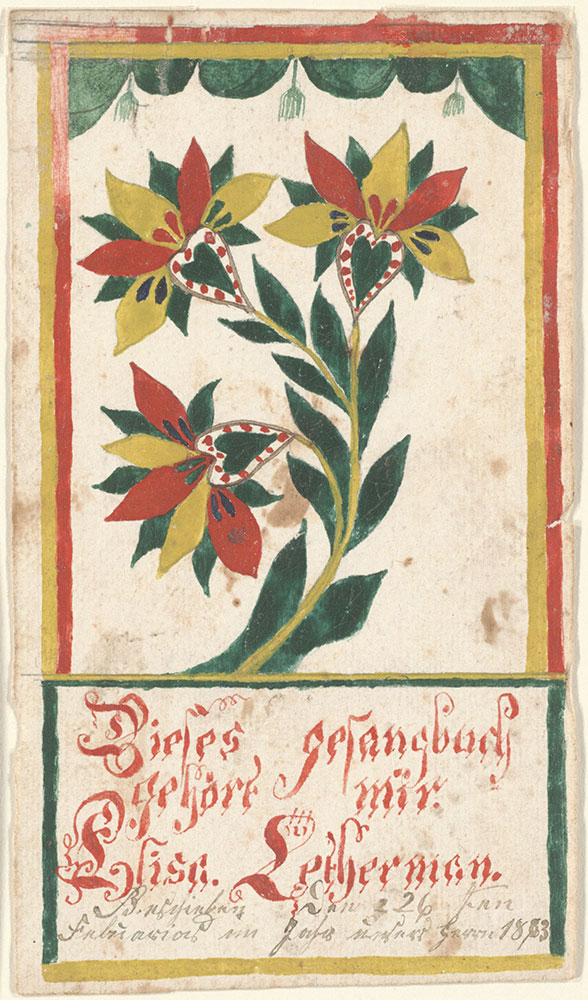 Bookplate (Bücherzeichen) for Elisa Letherman