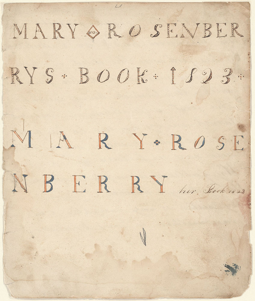 Bookplate (Bücherzeichen) for Mary Rosenberry