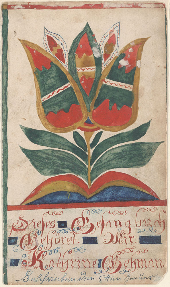 Bookplate (Bücherzeichen) for Kathrine Gehman