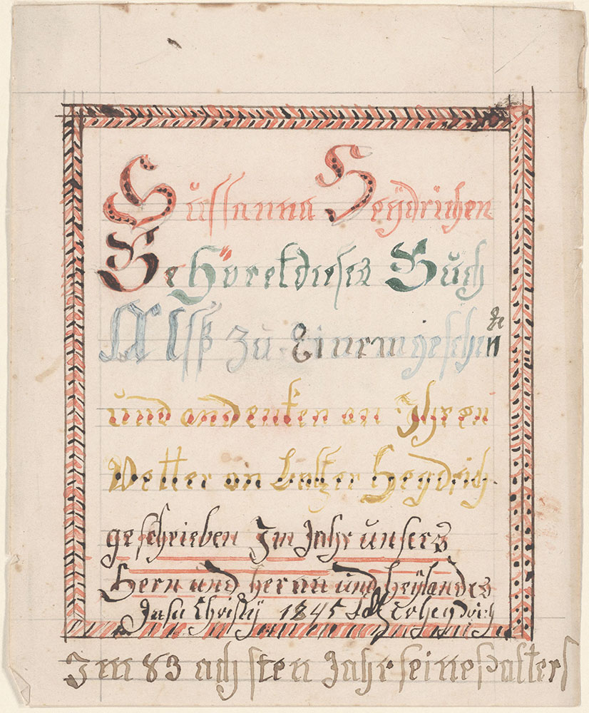 Bookplate (Bücherzeichen) for Sussanna Heydrich