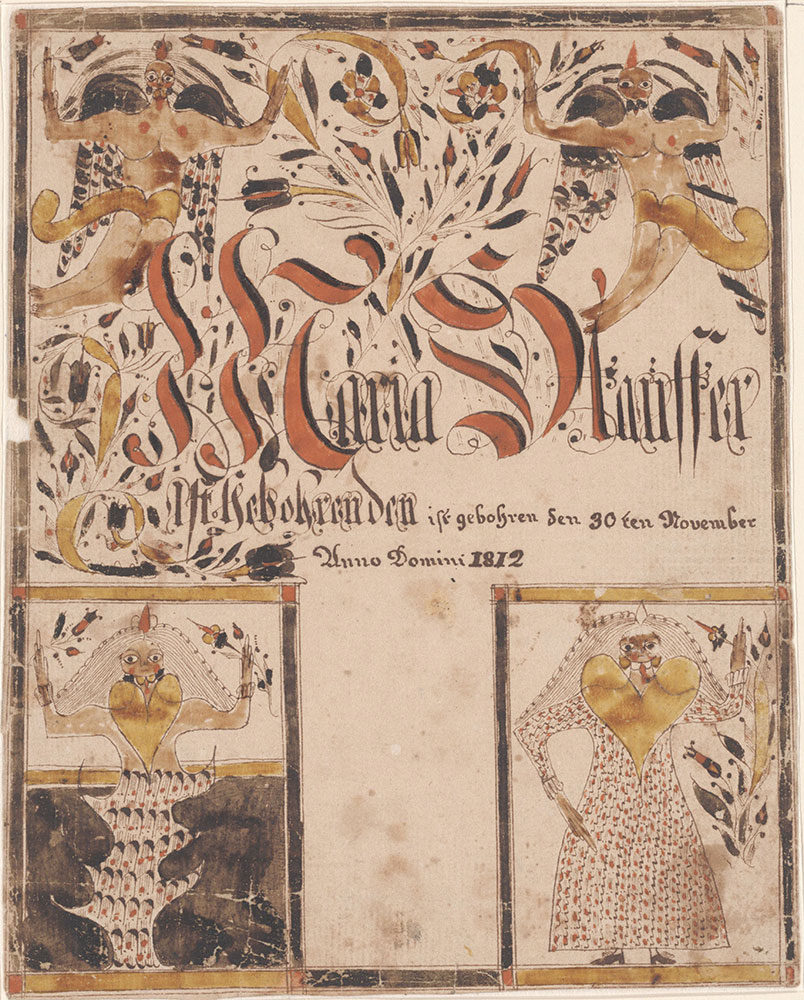 Birth Certificate (Geburtsschein) for Maria Stauffer