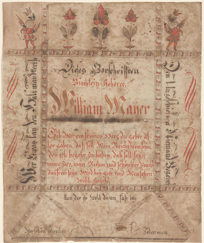 Bookplate (Bücherzeichen) for William Mayer